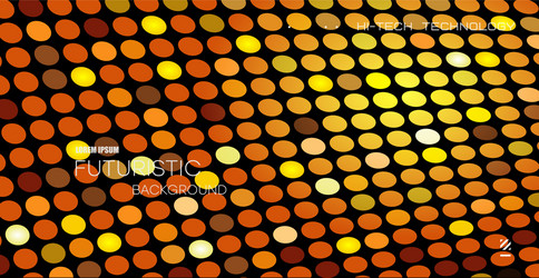 yellow - brown circle pattern tiled diagonal vector image