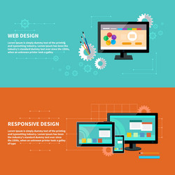 Modern Web & Mobile UI Concepts vector image