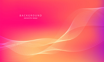 abstract gradient background wave element vector image