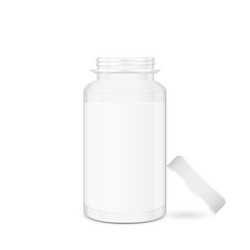 Empty Plastic Pill Box Vector Image
