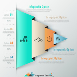 Modern infographic options banner vector