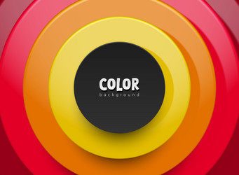 abstract 3d background with layered red vector image
