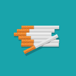 Cigarettes heap isolated vector