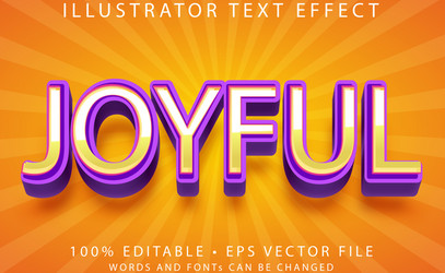 editable text style effect typography template vector image