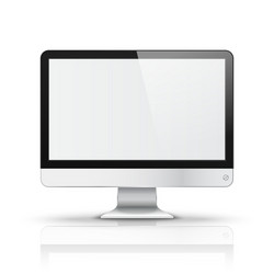 Modern Computer Display - Blank Screen vector image