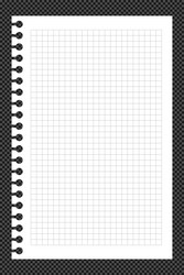 sheet paper empty style checkered background vector image