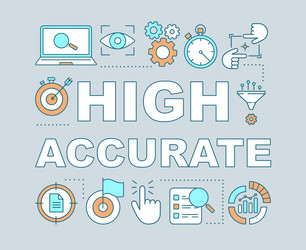 High accurate word concepts banner vector