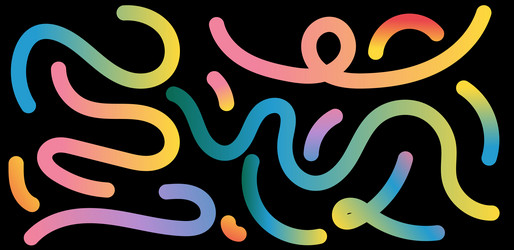 abstract 3d wavy gradient background with fluid vector image