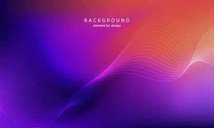 abstract background wave element for design vector image