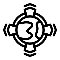 global network connecting with data transfer vector image