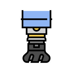 machine tooling mechanical engineer color icon vector image