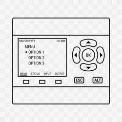 programmable logic controller vector image