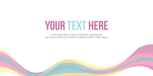 website header colorful wave design vector image