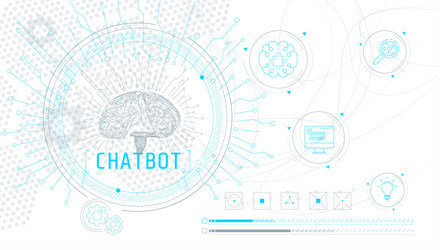 abstract infographics on the topic of implementing vector image