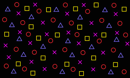 Geometric Game Pattern vector image