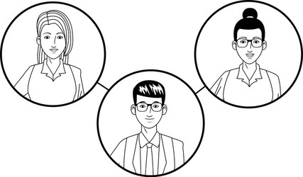 Group business people avatar profile picture Vector Image