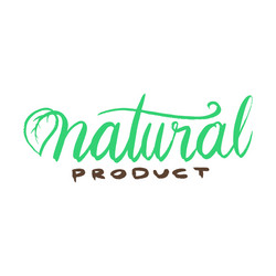 Label badge for organic natural products vector