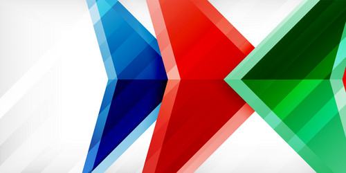 abstract background color triangles and arrows vector image