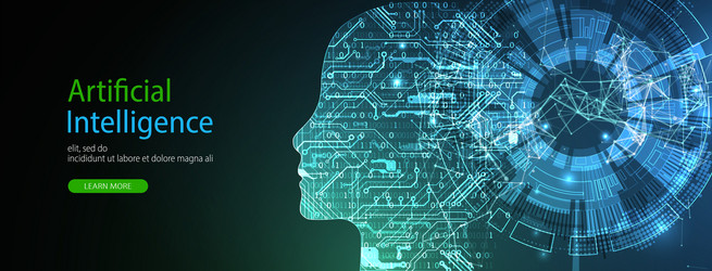 Artificial Intelligence Neural Network vector image