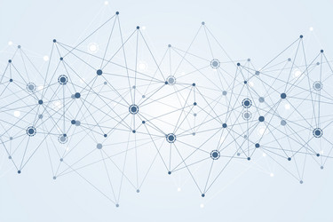 geometric abstract background with connected line vector image