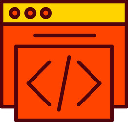 code icon design vector image