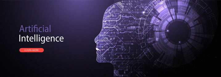 Artificial Intelligence Neural Network vector image