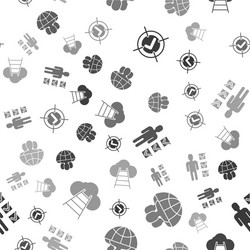 set target and check mark globe people user vector image