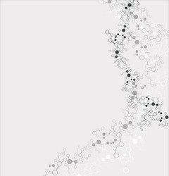 abstract molecular structure background vector image