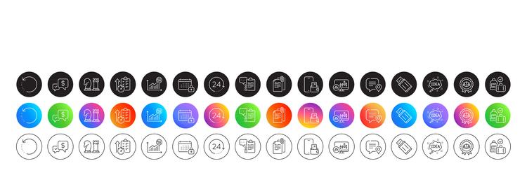 document attachment timer and justice scales line vector image