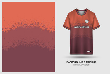 jersey mockup and background pattern design vector image