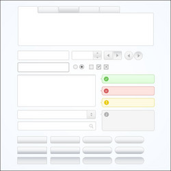 Website search button empty input field Royalty Free Vector