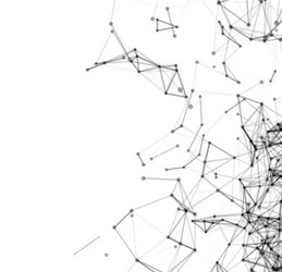 abstract network connection background vector image