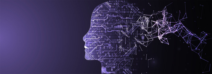 Artificial Intelligence Neural Network vector image