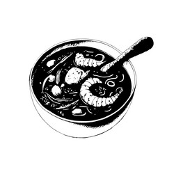 Thai Traditional Food Sketch Vector Images (over 330)