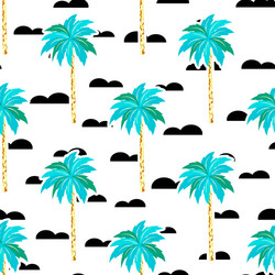 Scandinavian pattern with tree palm vector