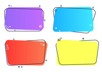 Abstract Fluid Color Frame Banner vector image