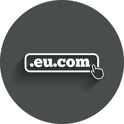 domain eucom sign icon internet subdomain vector image