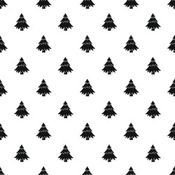 fir tree pattern simple style vector image