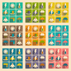 flat with shadow concept and mobile application vector image