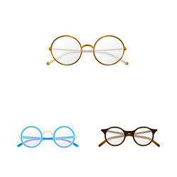isolated object of glasses and frame symbol vector image