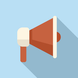 megaphone icon flat computer interface vector image