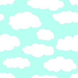 seamless minimalistic cloud pattern vector image