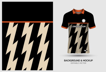 jersey mockup and background pattern design vector image
