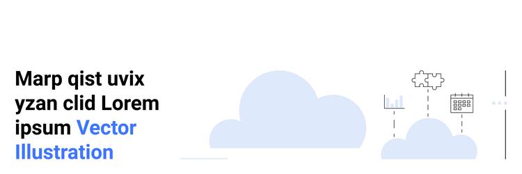 cloud computing concept with data flow vector image