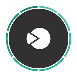 pie chart computer symbol vector image