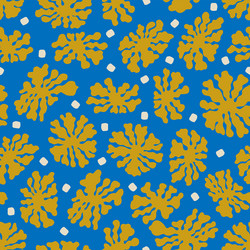 simple abstract flower seamless pattern vector image