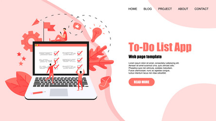 to-do list apps task manager concepts vector image