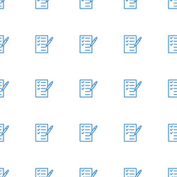 check list icon pattern seamless white background vector image