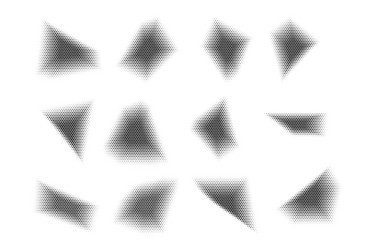 halftone hexagon pattern reprographic technique vector image