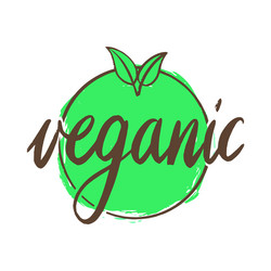 Label badge for organic natural products vector